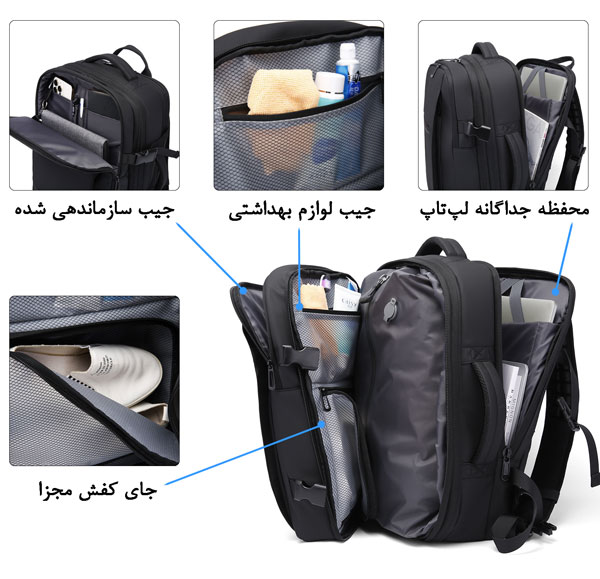 06_G9B8406 کوله پشتی مسافرتی وکیومدار بنج مدل 3028