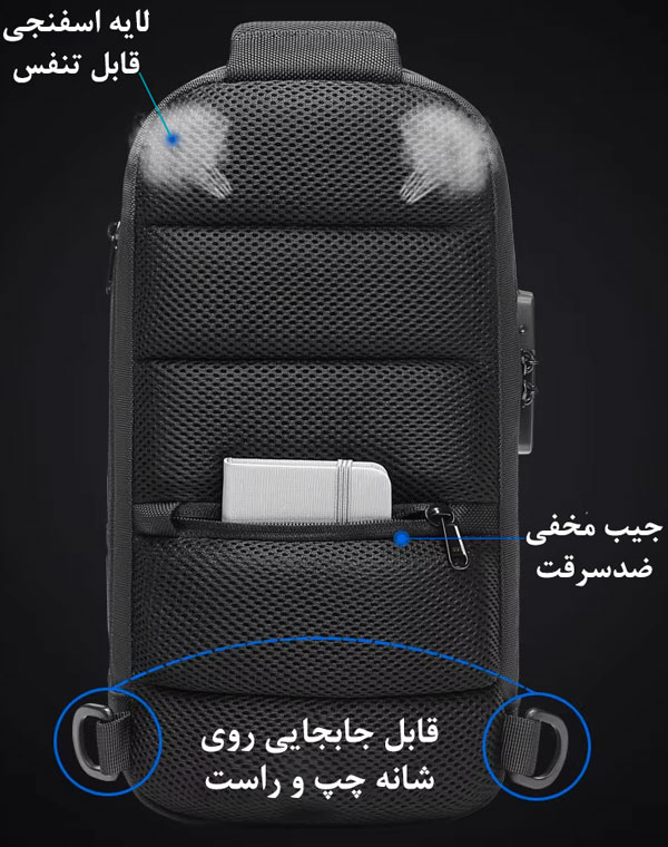 کیف کراس بادی فیبرکربن بنج 22085Plus