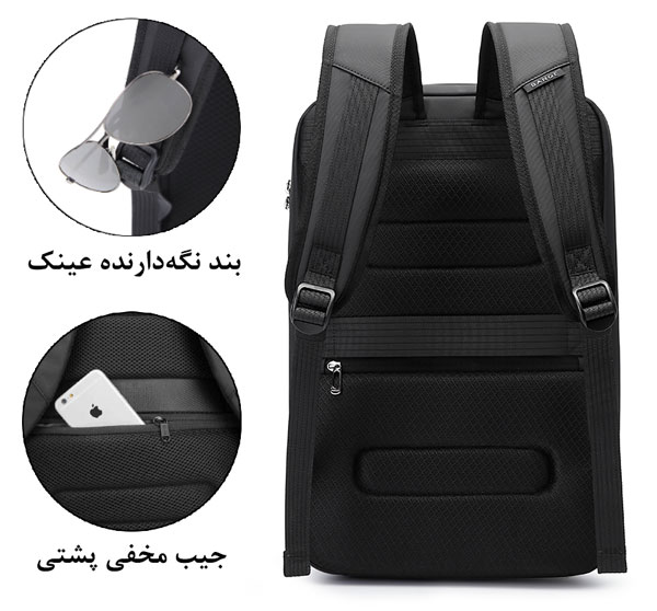 کیف و کوله پشتی لپ تاپ ضد سرقت بنج 3005