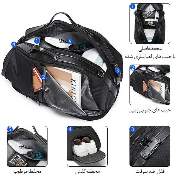 کیف باشگاه بنج 77178 ساک ورزشی اورجینال ضد سرقت