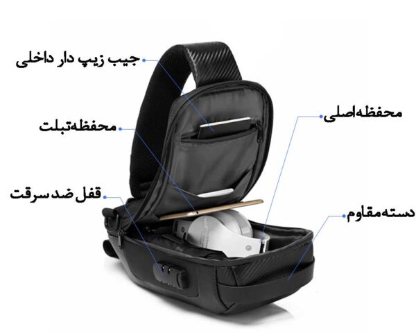 کیف کراس بادی فیبرکربن بنج 22085Plus