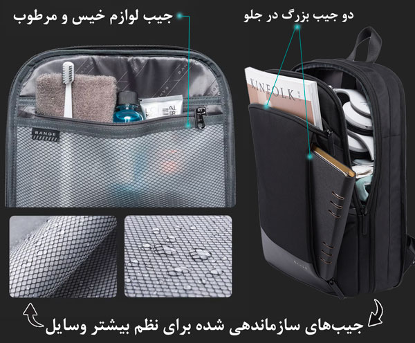 کیف کوله پشتی لپ تاپ 17اینچی بنج 77115D