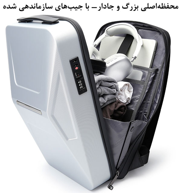 کیف و کوله پشتی لپ تاپ ضد سرقت بنج 3005