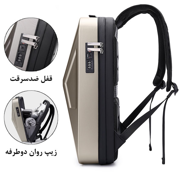 کیف و کوله پشتی لپ تاپ ضد سرقت بنج 3005
