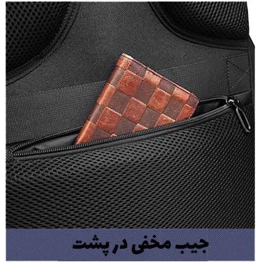 17_جیب-مخفی-در-پشت-کوله-پشتی-اوزوکو-9309 کیف کوله پشتی مسافرتی اوزوکو 9309L