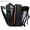 bange-1908-black-3 کیف مسافرتی 45L کوله پشتی لپ تاپ 17 اینچی بنج 1908D