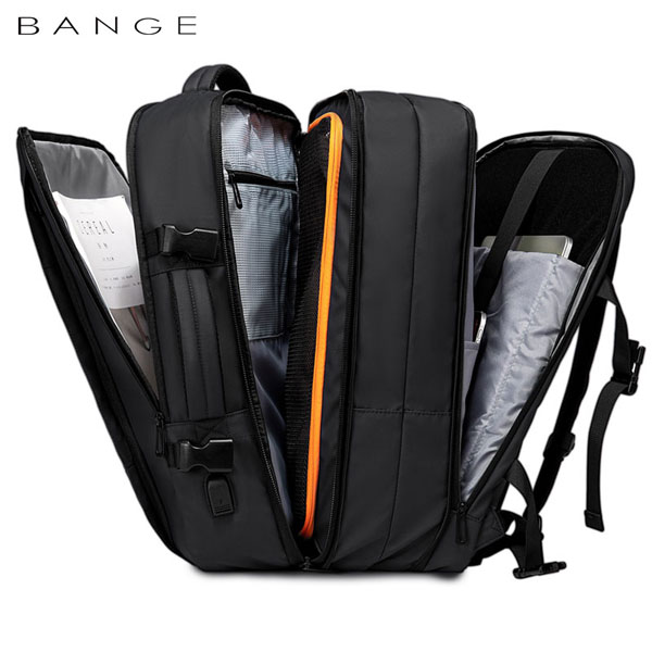 bange-1908-black-3 کیف مسافرتی 45L کوله پشتی لپ تاپ 17 اینچی بنج 1908D