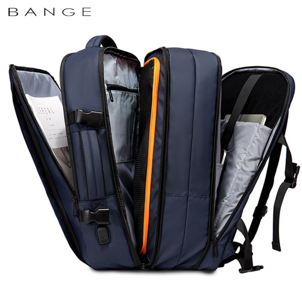 bange-1908-blue-3 کیف مسافرتی 45L کوله پشتی لپ تاپ 17 اینچی بنج 1908D