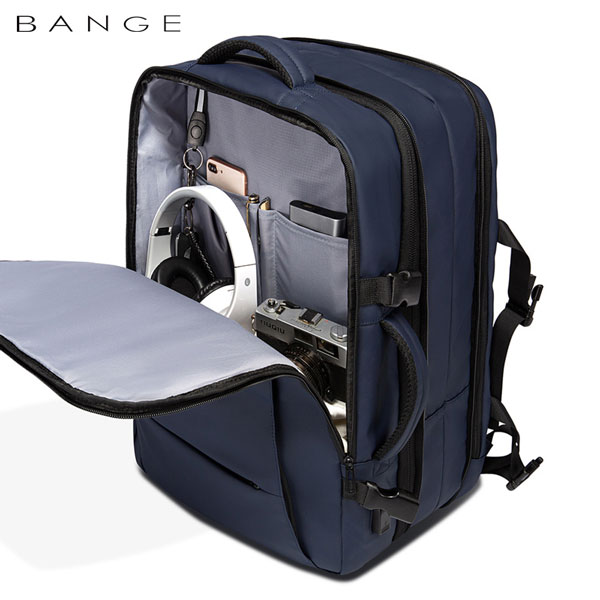 bange-1908-blue-5 کیف مسافرتی 45L کوله پشتی لپ تاپ 17 اینچی بنج 1908D