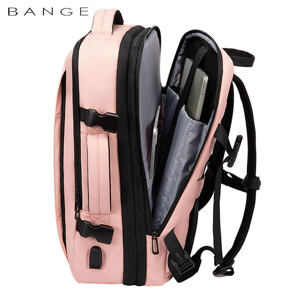 bange-1908-pink-2 کیف مسافرتی 45L کوله پشتی لپ تاپ 17 اینچی بنج 1908D