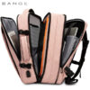 bange-1908-pink-4 کیف مسافرتی 45L کوله پشتی لپ تاپ 17 اینچی بنج 1908D