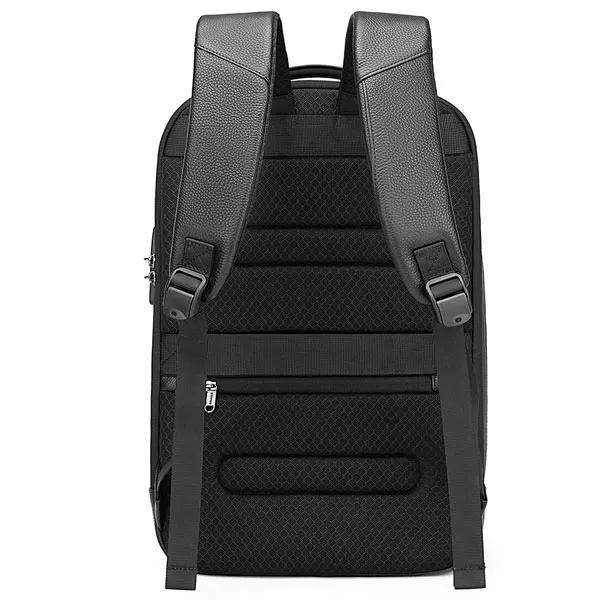 کیف بنج کوله پشتی چرم لپ تاپ 15.6اینچ 6623 مشکی