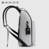 خرید-کوله-پشتی-لاکچری-بنج-YS-001-نمای-نزدیک-لوگو-1 کیف اورجینال بنج BANGE کوله پشتی لپ تاپ 15.6اینچ YS001