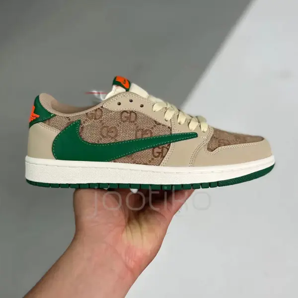 10057315 جردن وان لو تراویس اسکات گوچی Air Jordan1 Low X Travis Scott Gucci