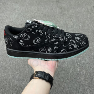 10092079 جردن وان لو کاز Jordan 1 Low Kaws مشکی