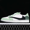 ایر جردن وان لو Travis Scott x Air Jordan 1 Low OG Green White Black سبز سفید مشکی
