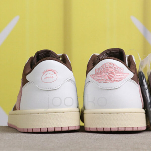جردن وان لو Travis Scott x Air Jordan 1 Low OG Dark Pony Pink دارک پونی پینک