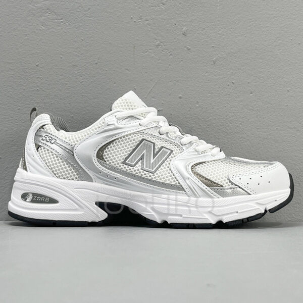 10667869 کفش نیوبالانس New Balance 530 White Silver Metallic نقره ای سفید متالیک