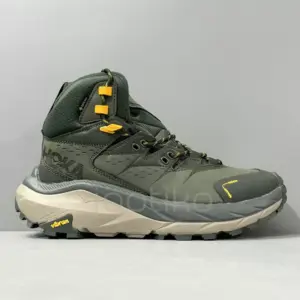 12467515 کفش کوهنوردی هوکا گورتکس Hoka Kaha 2 High GTX سبز زیتونی / زرد