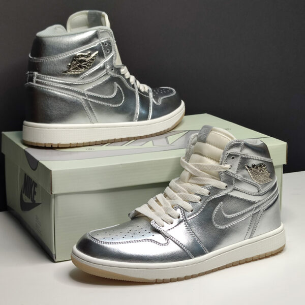 13157755 جردن وان های کروم Jordan 1 Retro High OG Chrome