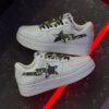 13200546 بتینگ ایپ بیپ استا سفید چریکی A Bathing Ape Bape Sta White Camo