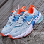 نایک وی تو کی ران آبی نارنجی Nike V2K Run Blue White Orange