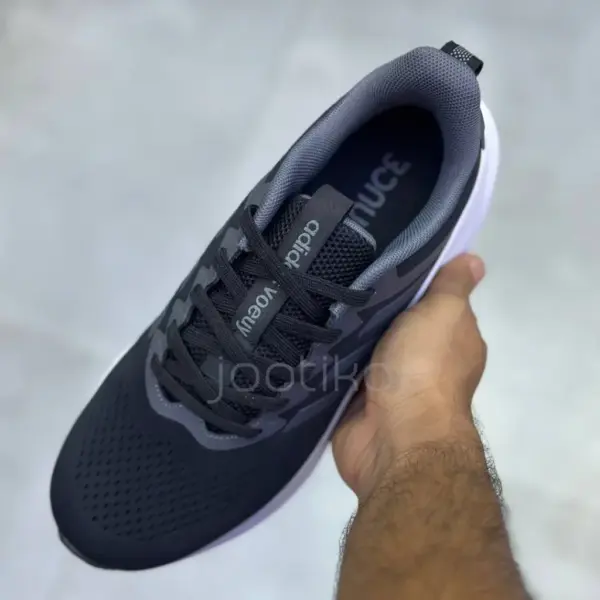 13568326 آدیداس ووی بونس مشکی طوسی سفید adidas Voeuy Bounce Black Gray White