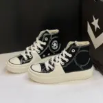 کانورس چاک تیلور آل استار کانستراکت های وینتیج Converse Chuck Taylor All Star Construct Hi Black Vintage White