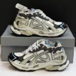 بالنسیاگا رانر سفید بژ طوسی آبی Balenciaga Runner White/Beige/Grey/Blue