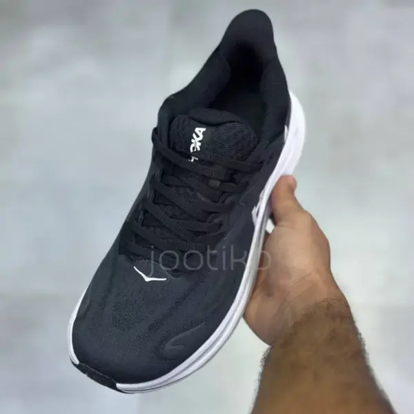 کفش هوکا کلیفتون 10 مشکی سفید Hoka Clifton 10 Black White