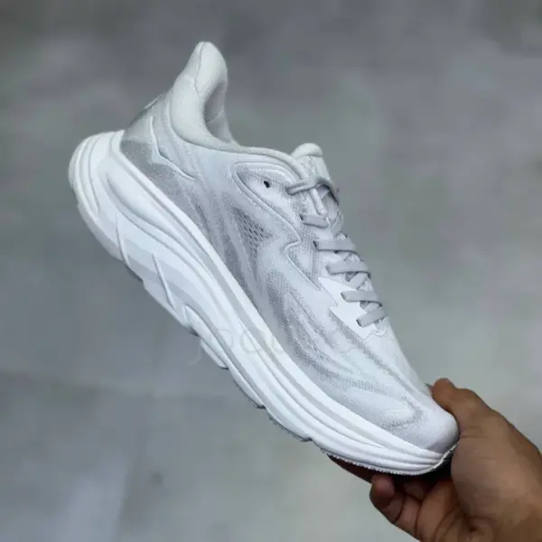 13571439 کفش هوکا کلیفتون 10 سفید خاکستری Hoka Clifton 10 Cosmic Grey Stardust