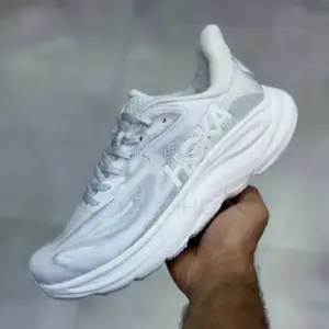 13571440 کفش هوکا کلیفتون 10 سفید خاکستری Hoka Clifton 10 Cosmic Grey Stardust