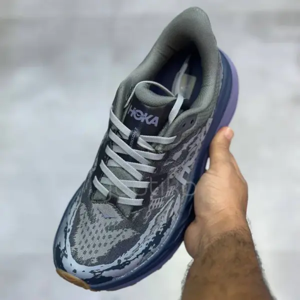 13595255 هوکا استینسون 7 خاکستری بنفش Hoka Stinson 7 Satellite Grey/Varsity Navy