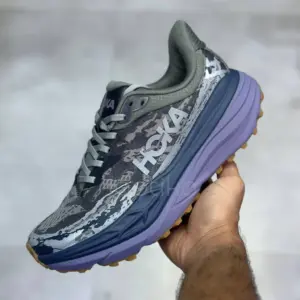 هوکا استینسون 7 خاکستری بنفش Hoka Stinson 7 Satellite Grey/Varsity Navy