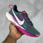 نایک ریکت پگاسوس تریل ۵ سبز تیره بنفش سفید Nike React Pegasus Trail 5