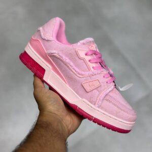 لویی ویتون ترینر صورتی Louis Vuitton LV Trainer