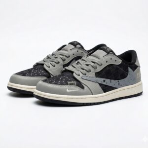 14060056 نایک ایر جردن وان لو دیور خاکستری Nike Air Jordan 1 Low Dior Grey Black