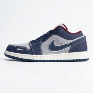 جردن ۱ لو سوپریم سرمه‌ای طوسی Jordan 1 Low Supreme Midnight Navy