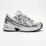 نیوبالانس 740 سفید نقره‌ای متالیک سرمه‌ای New Balance 740v2 White Shadow Grey Navy U740WN2