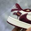 نایک ایر جردن وان لو استاسی کرم زرشکی Nike Air Jordan 1 Low Stussy Cream Burgundy