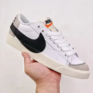 8773523 نایک بلیزر جامبو Nike Blazer Low 77 Jumbo White Black Sail سفید مشکی