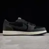 ایر جردن وان Jordan 1 Low OG Grey/Black Suede leather جیر