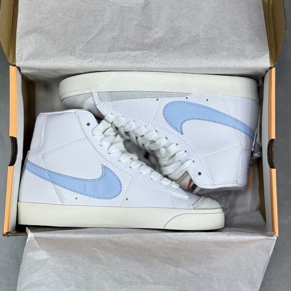 IMG_1087-scaled-1 کفش نایک بلیزر ساقدار سفید آبی Nike Blazer Mid White Blue