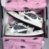 IMG_2043-scaled-1 کفش نایک ایر جردن وان لو تراویس اسکات بالنسیاگا Nike Air Jordan 1 Low Travis Scott Balenciaga