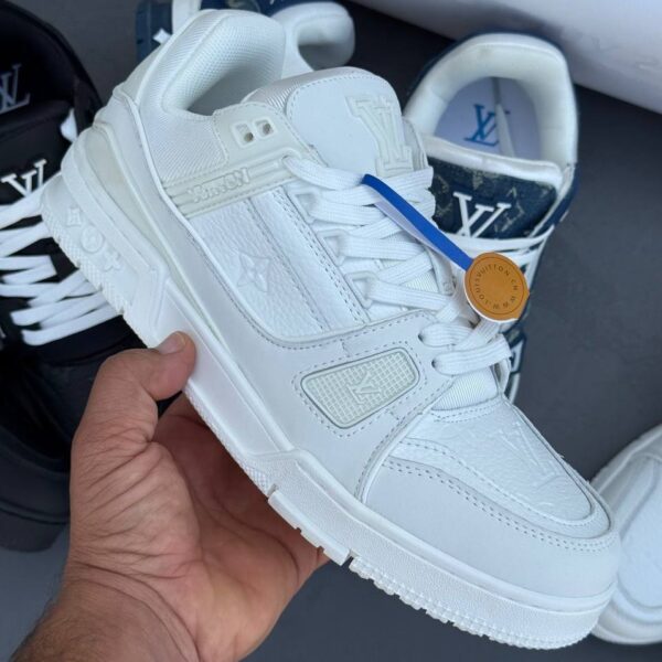 IMG_2856 کفش لویی ویتون ترینر سوپر مستر تمام سفید Louis Vuitton Trainer Super Master Triple White
