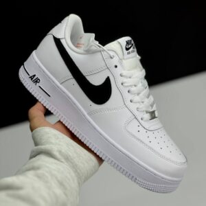 نایک ایر فورس وان سفید مشکی Nike Air Force 1 White Black