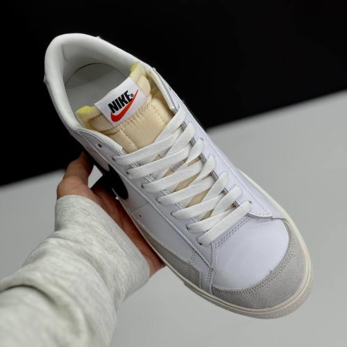 کفش نایک بلیزر لو سفید مشکی Nike Blazer Low White Black