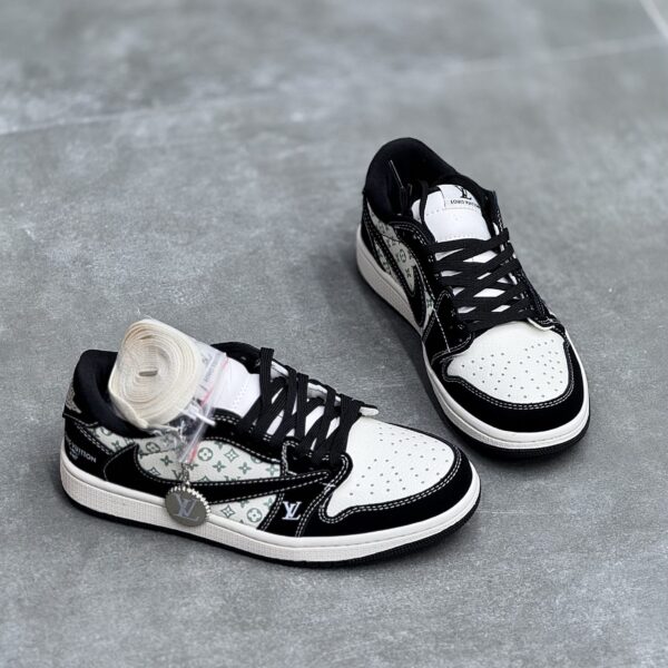 IMG_3100-scaled-1 کفش نایک ایر جردن وان لو تراویس اسکات لویی ویتون Nike Air Jordan 1 Low Travis Scott Louis Vuitton