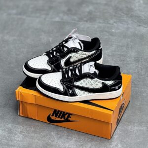 IMG_3101-scaled-1 کفش نایک ایر جردن وان لو تراویس اسکات لویی ویتون Nike Air Jordan 1 Low Travis Scott Louis Vuitton