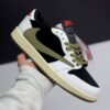 IMG_4221 کفش نایک ایر جردن ۱ لو تراویس اسکات الیو Nike Air Jordan 1 Low Travis Scott Olive